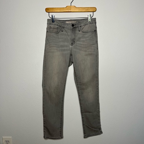 Athleta Sculptek Grey Skinny Ankle Crop Jeans 2 - Picture 3 of 12